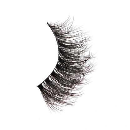 Pair of false eyelashes on a white background