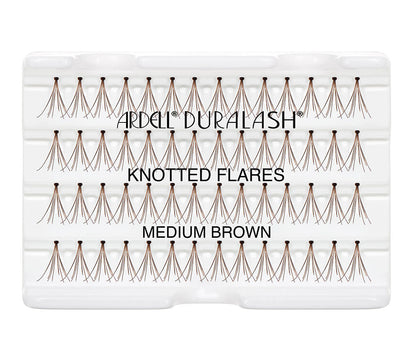 Ardell Knotted Individuals - Medium (Brown) faux lashes labelled in inner plastic packaging