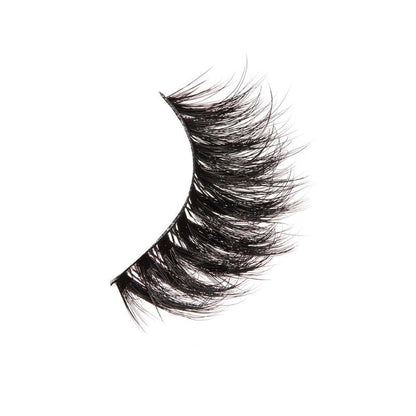 Single false eyelash on a white background
