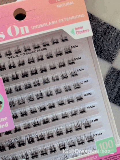 Press On Pre-Glued Underlash Extensions Naked Natural gif