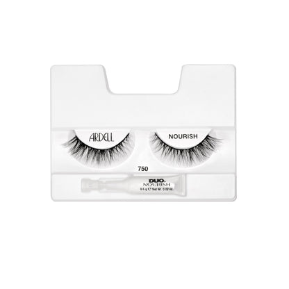 Ardell Nourish false eyelashes tray on a white background