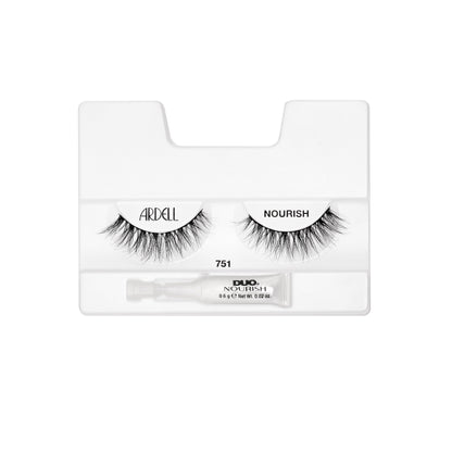 Ardell Nourish false eyelashes tray on a white background
