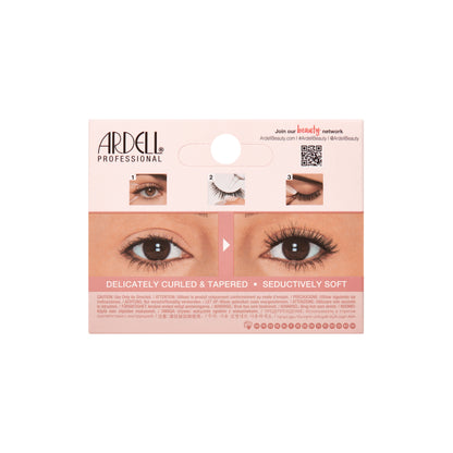 Ardell eyelash packaging with images of eyes and product details on a white background