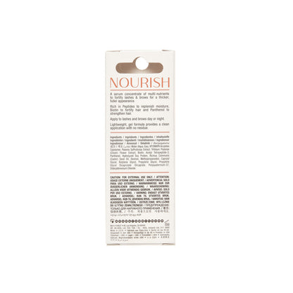 Nourish Lash & Brow Treatment Gel Back Packaging