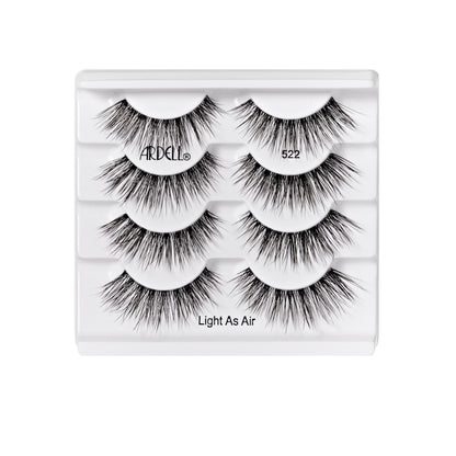 Ardell Light As Air 4pk 522 packaging with four pairs on a white background