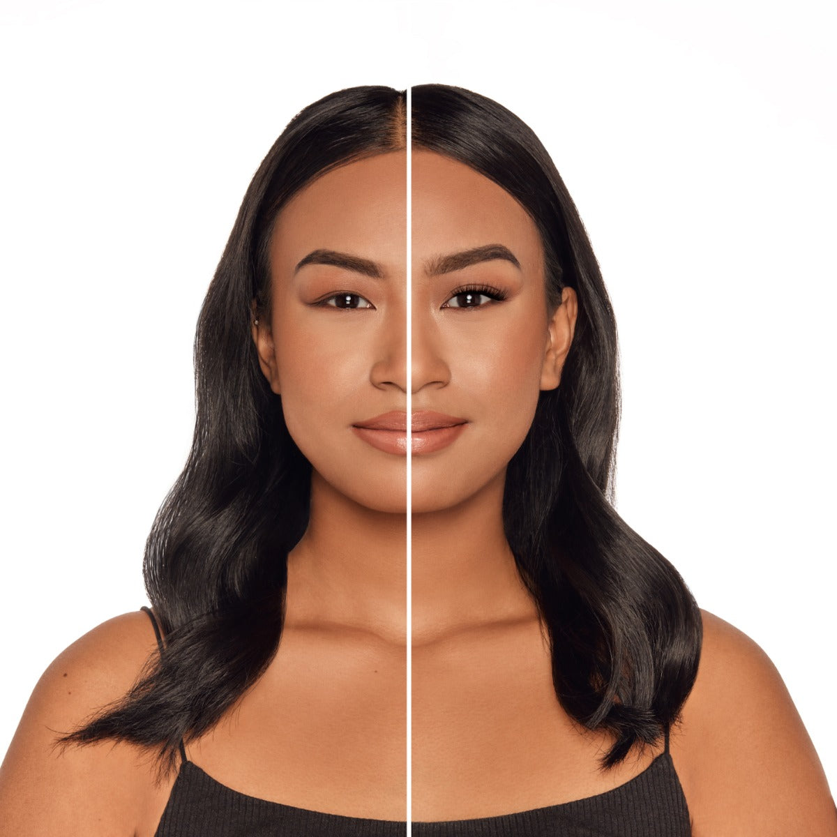 Seamless Underlash Extensions Fauxmink D Curl + 1 Day Clear Glue & Seal on Monolid Eyes