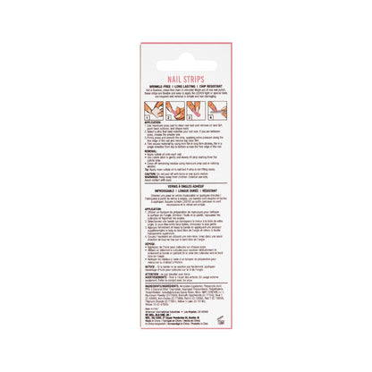 Back details of Ardell Nail Addict Nail Strips - Wild Orchid sealed pack