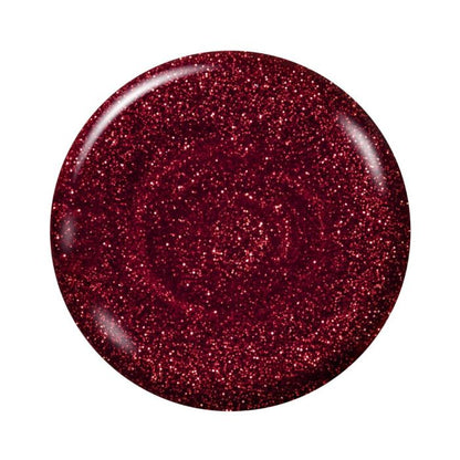 Color dot for Ardell Lusty gel polish, showing a bright cherry red tone with reflective metallic finish.