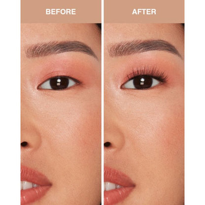 Kitten Eye pre-mapped lashes styled on monolid eyes for a lifted, open look.