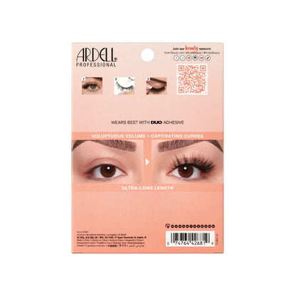 4 pair of lashes in packaging