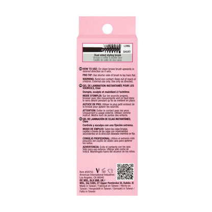 Back side of package