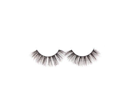 Ardell's Ecolashes 455 with multi-layered strand, medium volume, medium length and rounded shape lashes