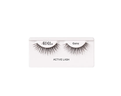 Ardell Active Lash Gainz lashes give a bold, lifted lash look with a flexible band perfect for workouts and wear.