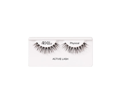 Ardell Active Lash Physical lashes deliver flirty lift and athletic hold with soft, flexible fibers for all-day wear.