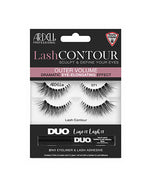Front view of an Ardell Lash Contour 371 Eye-Elongating false lashes set in complete retail wall hook packaging